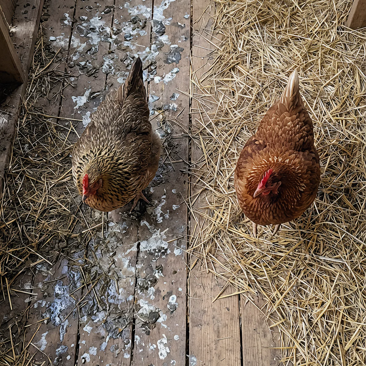Chicken with firmer droppings after gut support