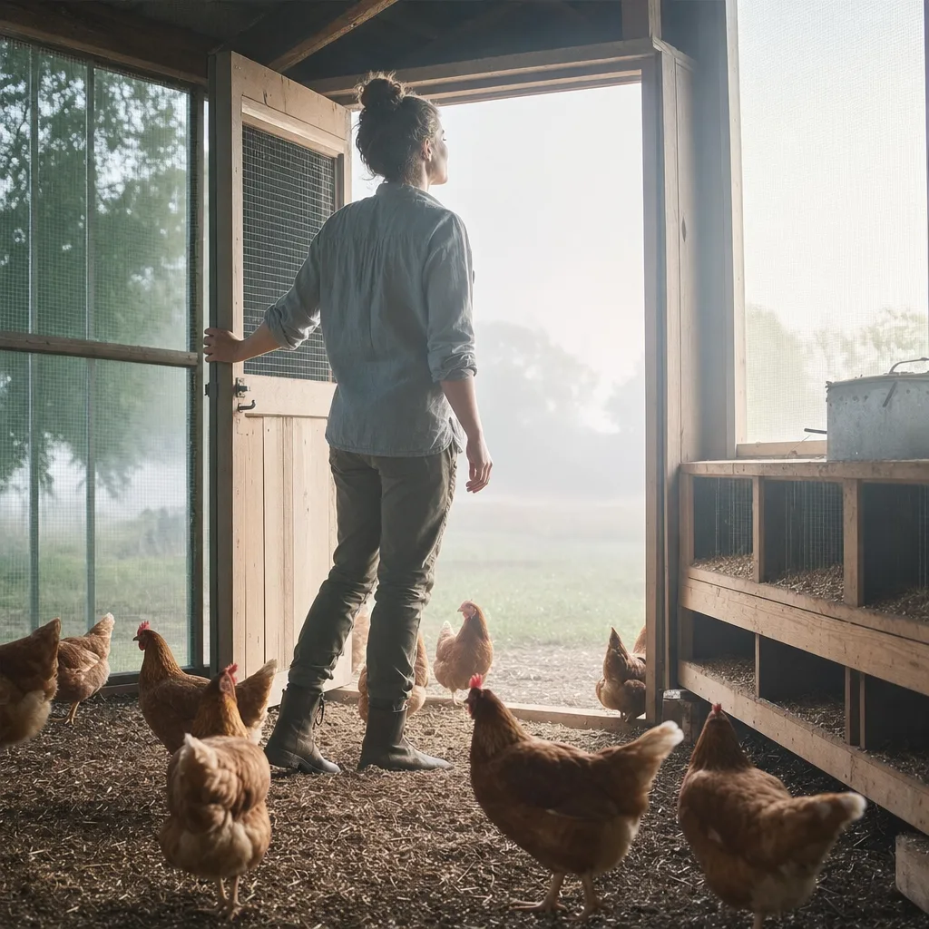 Cleaner chicken coop with less ammonia smell